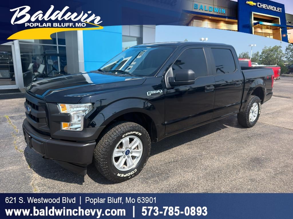 2017 Ford F-150 XL in Black — front three-quarter view