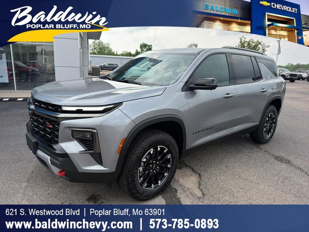 2026 Chevrolet Traverse Z71 in Sterling Gray Metallic — front three-quarter view