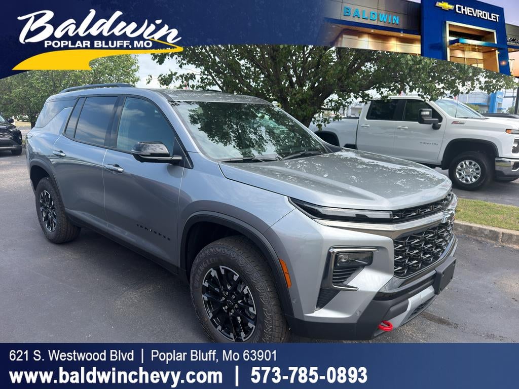 2026 Chevrolet Traverse Z71 in Sterling Gray Metallic — front three-quarter view