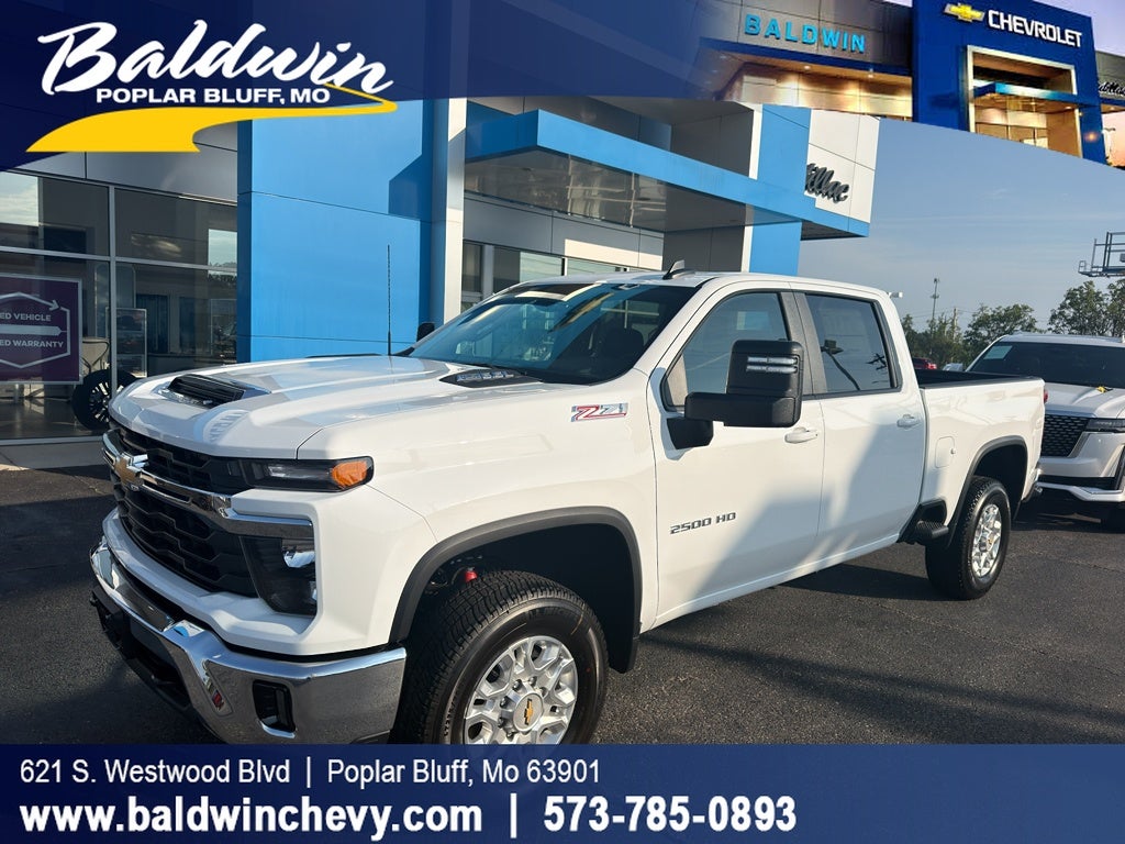2026 Chevrolet Silverado 2500 HD LT in Summit White — front three-quarter view