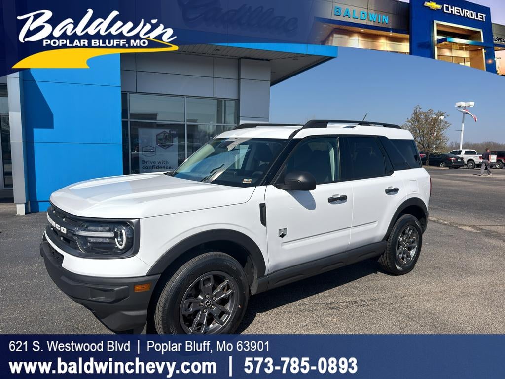 2024 Ford Bronco Sport Big Bend in White — front three-quarter view