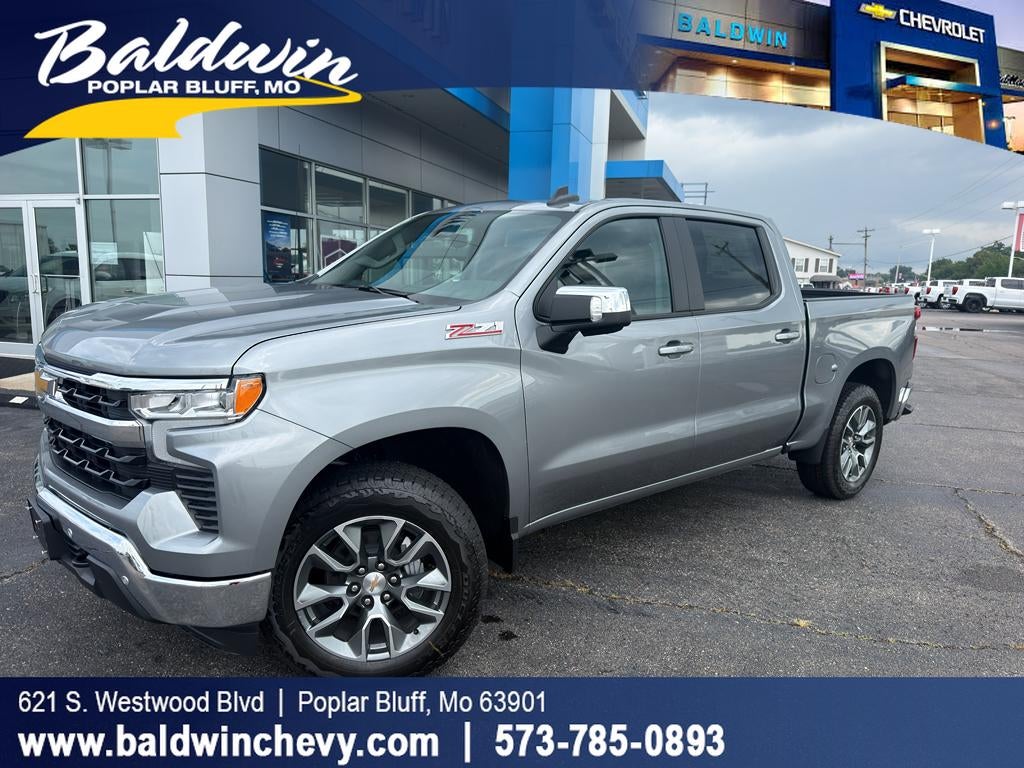 2026 Chevrolet Silverado 1500 LT in Sterling Gray Metallic — front three-quarter view