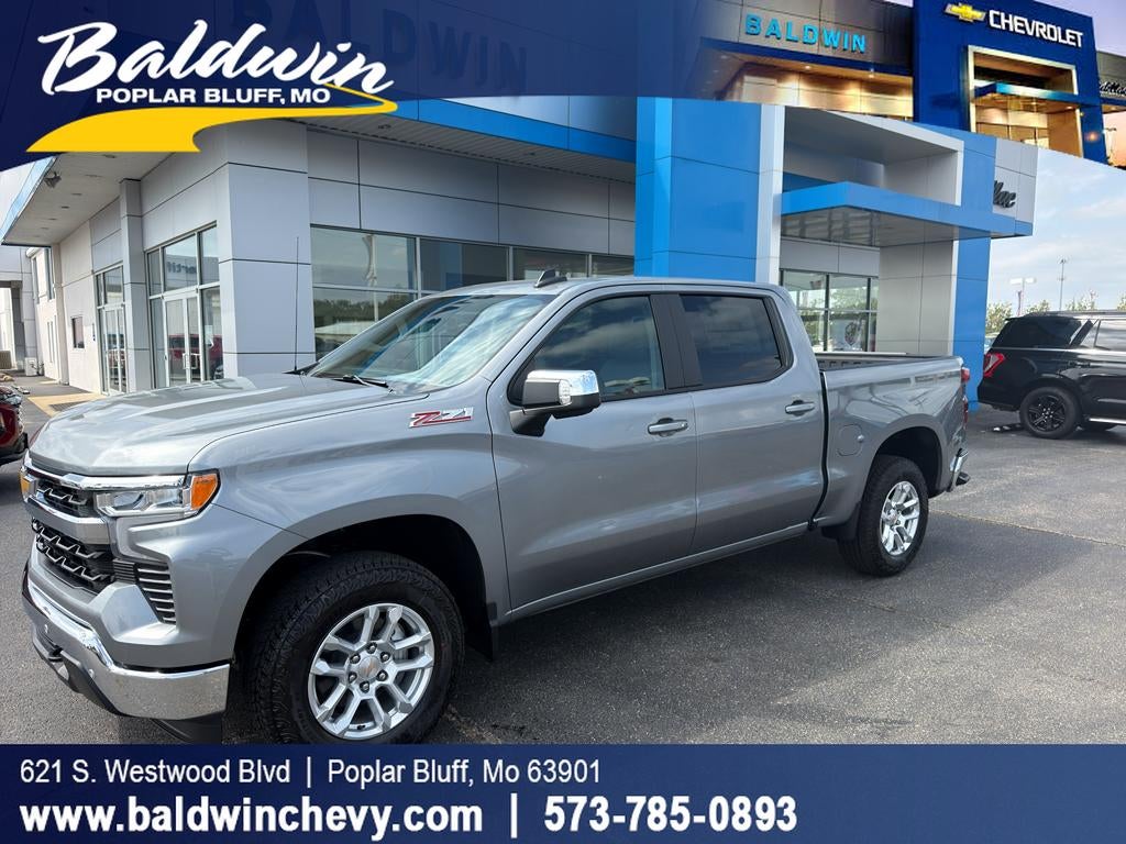 2026 Chevrolet Silverado 1500 LT in Sterling Gray Metallic — front three-quarter view