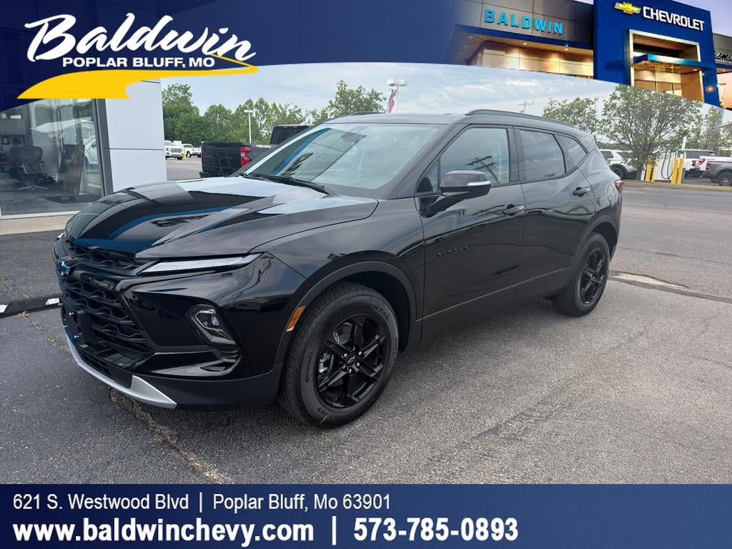2026 Chevrolet Blazer 3LT in Black — front three-quarter view