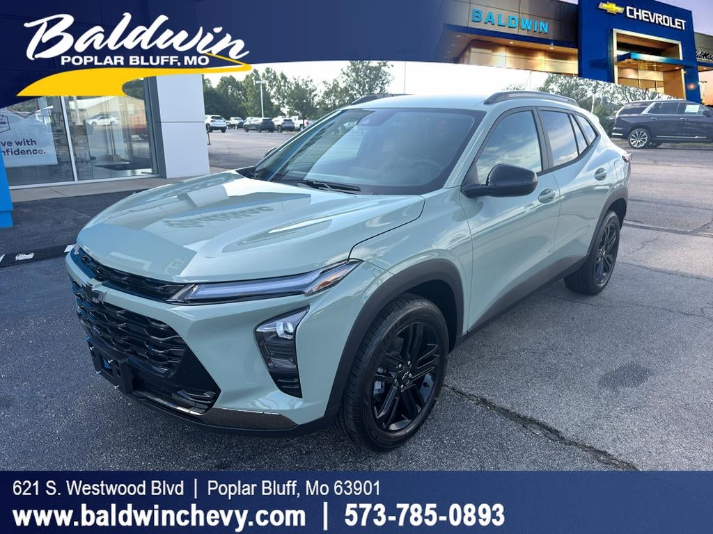 2026 Chevrolet Trax ACTIV in Cacti Green — front three-quarter view
